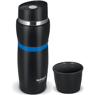 Lamart LT4053 Termoska CUP 480 ml, černo-modrá