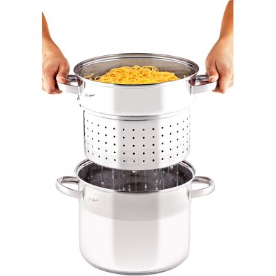 Lamart LTSS2417 Nerezový hrnec na těstoviny PASTA, 8 l