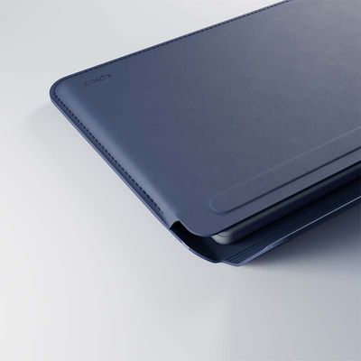 EPICO Kožený obal pro Apple MacBook Air/Pro 13,3 - tmavě modrý
