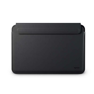 EPICO Kožený obal pro Apple MacBook Pro 14 - černý