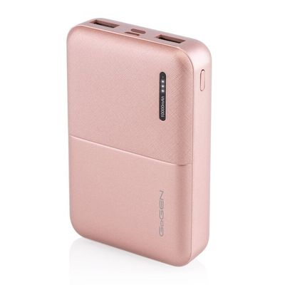 GoGEN 10000 mAh, PB100007, metalická - růžová