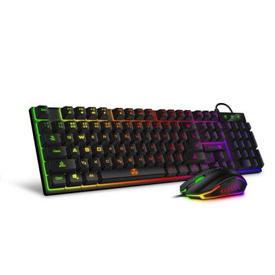 CONNECT IT BATTLE herní combo drátová klávesnice + myš, CZ + SK layout, černá