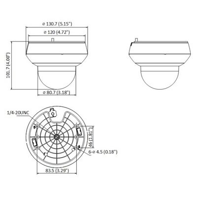 HiLook Powered by HIKVISION PTZ kamera PTZ-N2404I-DE3(F)/ rozlišení 4Mpix/ objektiv 4x/ H.265+/ krytí IP66+IK10/ IR až 20m
