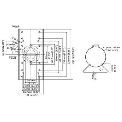 HiLook Powered by HIKVISION HIA-B301/ Vertical pole mount