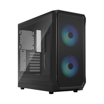 Fractal Design Focus 2 RGB Black TG Clear Tint
