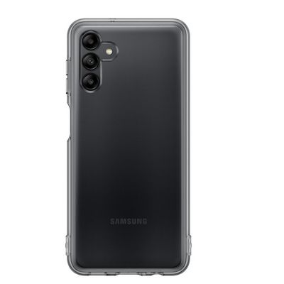 Samsung Poloprůhledný zadní kryt Soft Clear pro Galaxy A04s černý