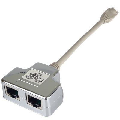 PremiumCord Modulární RJ45 distributor 2 porty 10/100Base T