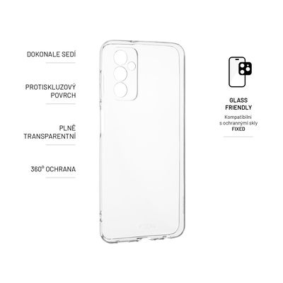 TPU gelové pouzdro FIXED pro Samsung Galaxy M13, čiré