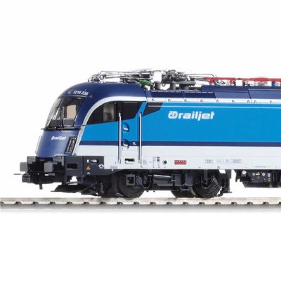 Piko Elektrická lokomotiva vč. dig. dekodéru Rh 1216 Taurus se 4 pantografy ČD VI, digitální - 59845