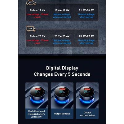 Baseus Particular Digital Display šedá