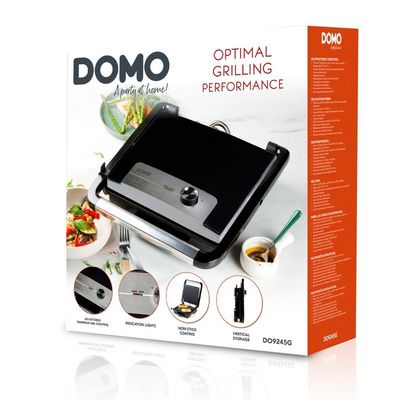 DOMO DO9245G Kontaktní gril panini Cool Touch, 2000 W