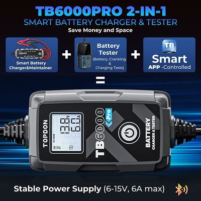 TOPDON nabíječka a tester autobaterie TB6000Pro