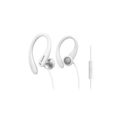 PHILIPS TAA1105 Sportovní sluchátka do uší s mikrofonem, bílá