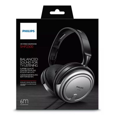 PHILIPS SHP2500 Pokojová kabelová TV sluchátka