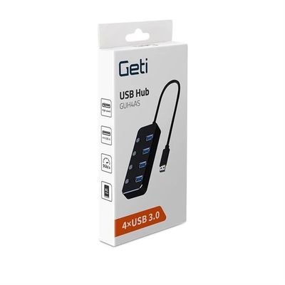 Geti USB rozbočovač 4x USB-A 3.0 GUH4AS se spínači