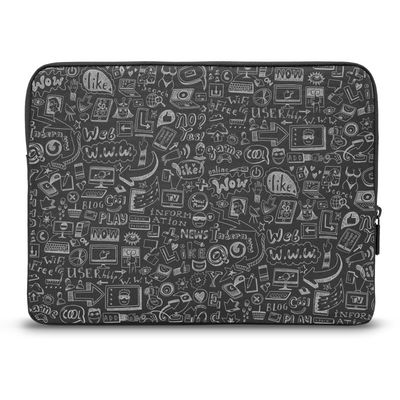 CONNECT IT Doodle pouzdro pro notebook 15.6, černé