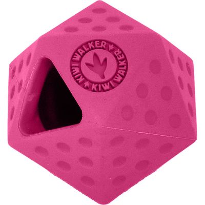 Kiwi Walker Gumová hračka ICOSABALL s dírou na pamlsky, Mini 6,5cm, Růžová