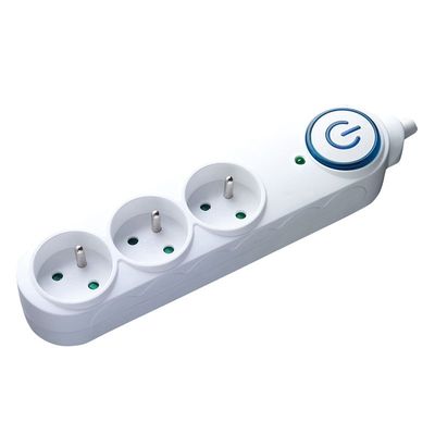 Solight přepěťová ochrana, 3 zásuvky, 1,5m, bílá