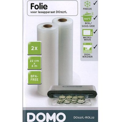 DOMO DO327L-ROL22 Fólie do vakuovačky, 22 x 600 cm, 2 role