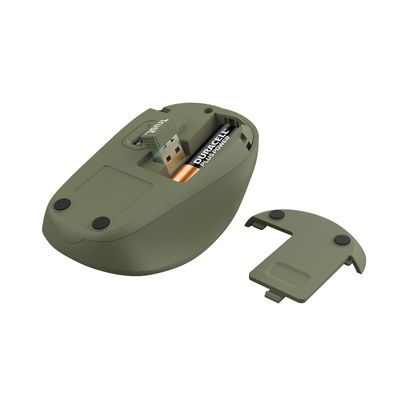 Trust YVI+ Silent Wireless Mouse ECO, zelená