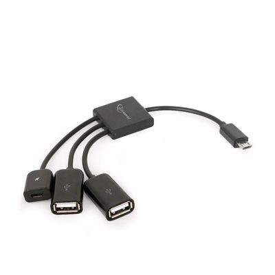 Gembird OTG mobile USB hub, micro USB