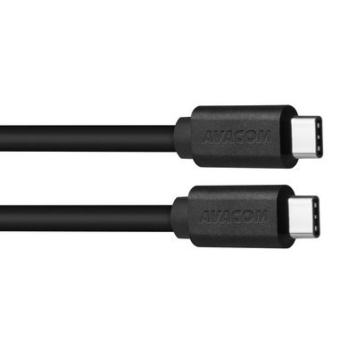 Avacom Datový a nabíjecí kabel USB Type-C - USB Type-C, 100cm, černá