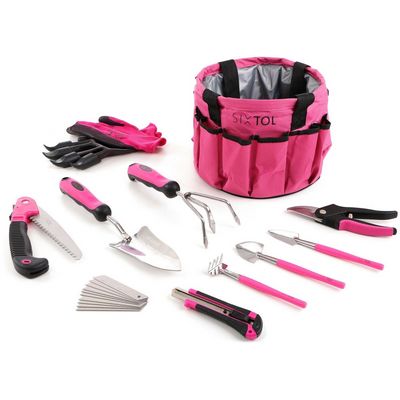 SIXTOL Sada zahradního nářadí GARDEN PINK 10