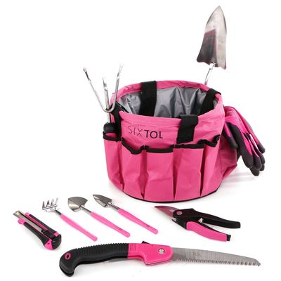 SIXTOL Sada zahradního nářadí GARDEN PINK 10