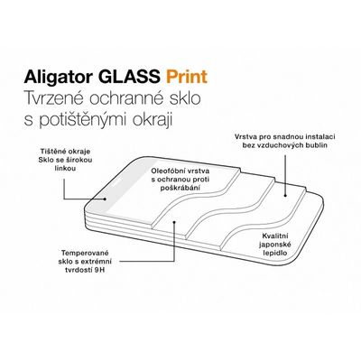 ALIGATOR Glass Print ochranné tvrzené sklo pro Honor Magic 4 Lite