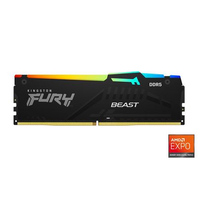 Kingston Fury Beast DIMM DDR5 32GB 6000MHz RGB, AMD EXPO