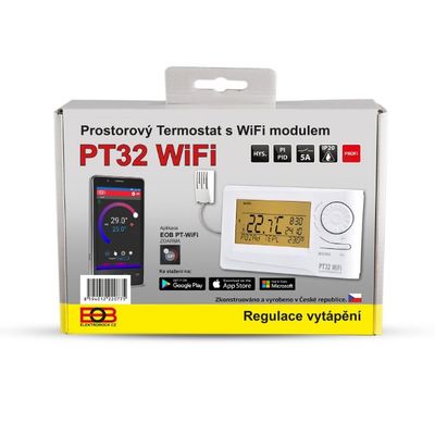 ELEKTROBOCK prostorový termostat s Wi-Fi ovládáním PT32 WIFI