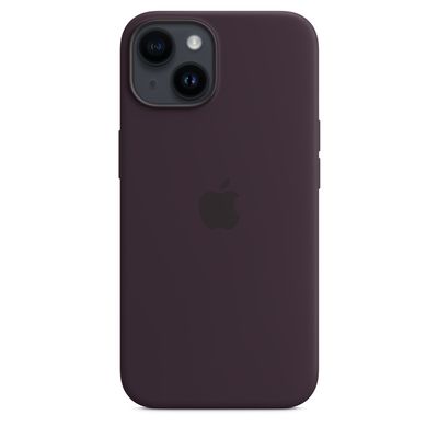 Apple iPhone silikonový kryt s MagSafe na iPhone 14, bezinkově fialový
