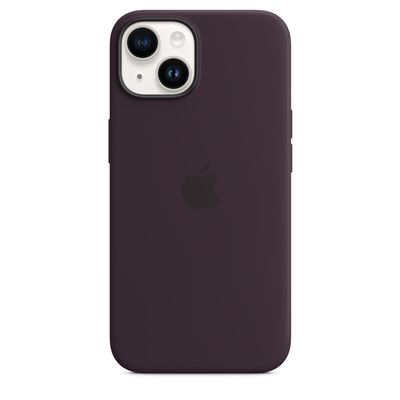 Apple iPhone silikonový kryt s MagSafe na iPhone 14, bezinkově fialový