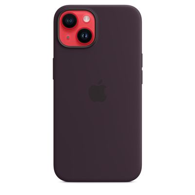 Apple iPhone silikonový kryt s MagSafe na iPhone 14, bezinkově fialový