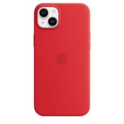 Apple iPhone silikonový kryt s MagSafe na iPhone 14 Plus, červený (PRODUCT)RED
