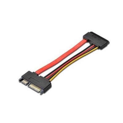 PremiumCord Prodlužka k HDD SATA 22pin, data + napájení, M/F, 15cm