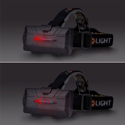 Solight LED čelová nabíjecí svítilna, 550lm, Li-Ion, USB