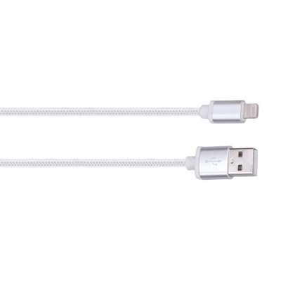 Solight lightning kabel, USB 2.0 A konektor - Lightning konektor, silikon, 2m