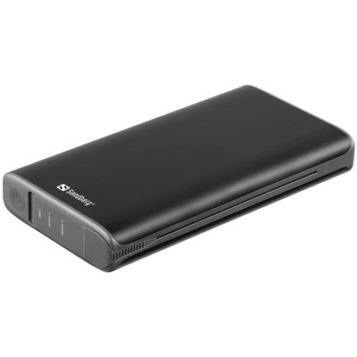 Sandberg Solar 4-Panel Powerbank 25000 mAh, solární nabíječka, černá