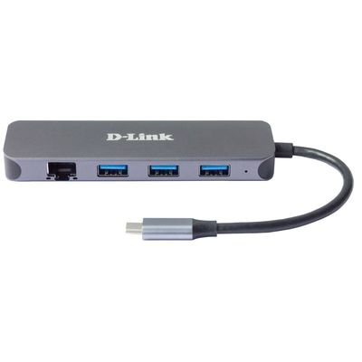 D-Link 5-in-1 USB-C Hub with Gigabit Ethernet/Power Delivery (DUB-2334)