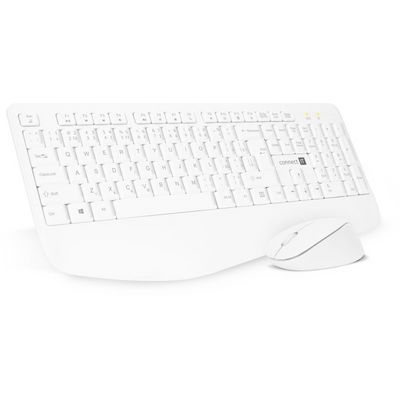 CONNECT IT Combo bezdrátová bílá klávesnice + myš, CZ + SK layout