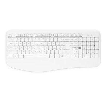 CONNECT IT Combo bezdrátová bílá klávesnice + myš, CZ + SK layout