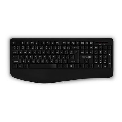 CONNECT IT Combo bezdrátová černá klávesnice + myš, CZ + SK layout
