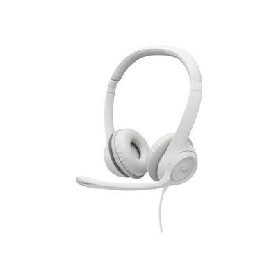 Logitech H390 USB Computer Headset, Off-White