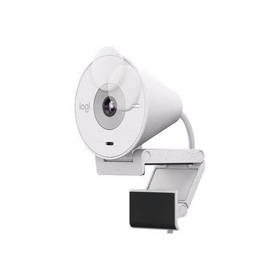 Logitech BRIO 300, Full HD webcam, off-white