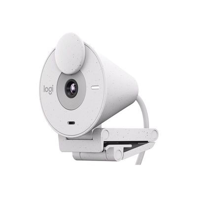 Logitech BRIO 300, Full HD webcam, off-white
