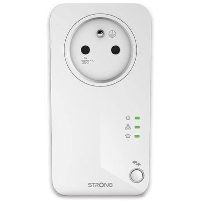 Strong sada 2x adaptérů Powerline 600 DUO FR/ Powerline 600 Mbit/s/ 1x LAN/ bílý