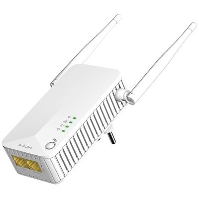 Strong sada 2x adaptérů Powerline WF 600 DUO FR/ Powerline 600 Mbit/s/ Wi-Fi 300 Mbit/s/ 2x LAN/ bílý