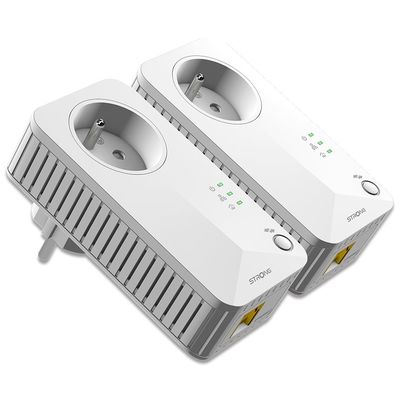 Strong sada 3x adaptérů Powerline 600 TRI FR, bílá