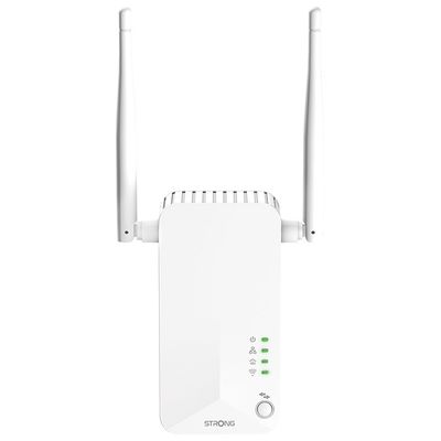 Strong sada 3x adaptérů Powerline WF 600 TRI FR/ Powerline 600 Mbit/s/ Wi-Fi 300 Mbit/s/ 2x LAN/ bílý